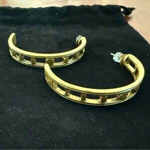 NWOT Jenny Bird Moonsong Gold Hoops